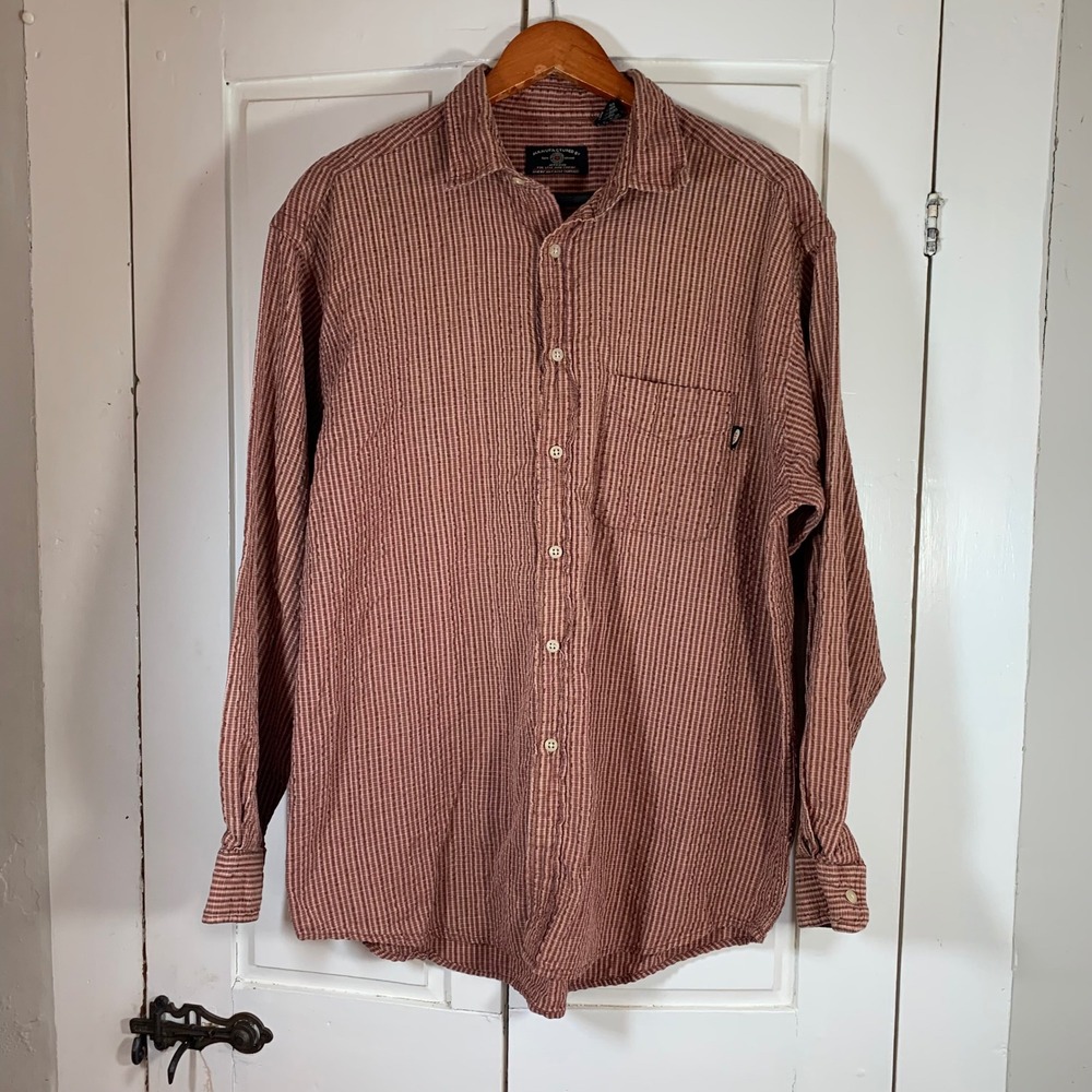 American Eagle Outfitters Mens Long Sleeve Button Down‎ Shirt Plaid XL Retro - Picture 2 of 8